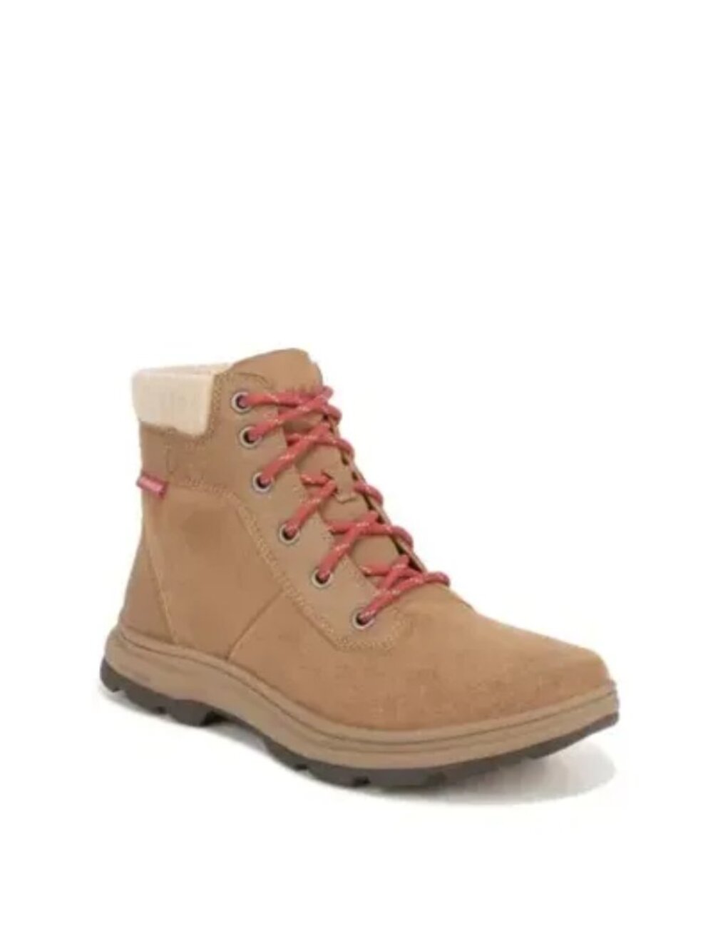 Ryka Womens Toe Combat & Lace-up Wide Width Brunswick Bootie Tan Size 7.5W NWB